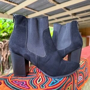 3 FOR $15 DEAL / Attention Chelsie black‎ ankle boots size 8 womens - PVBUNDLE